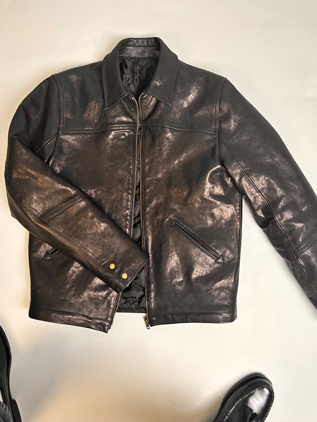 Nappa Leather Blouson Jacket