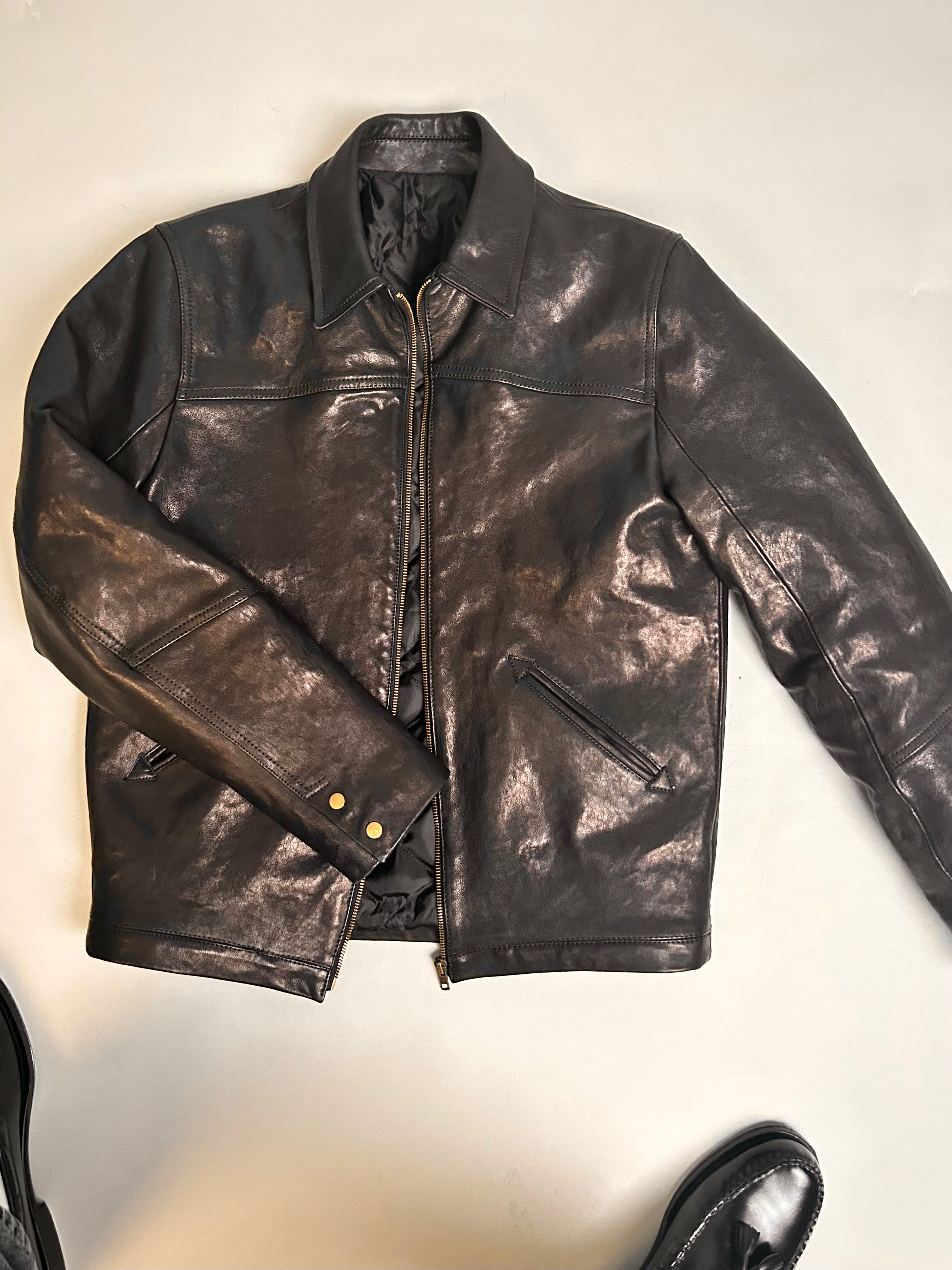 Nappa Leather Blouson Jacket